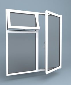 uPVC Window Right Open Vent Over Fixed Left
