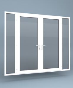 uPVC French Doors Full Height Side Screens