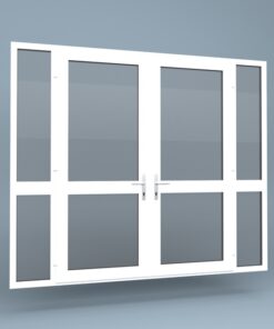 uPVC French Doors Mid Rail Side Screens