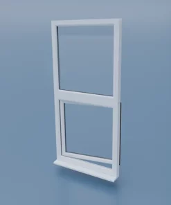 uPVC Tilt and Turn Window - Fixed Over Left Open - Double Glazing