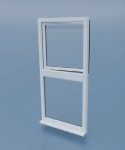 uPVC Tilt and Turn Window - Left Open Over Fixed - Double Glazing