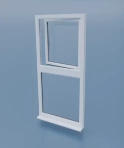 uPVC Tilt and Turn Window - Right Open Over Fixed - Double Glazing