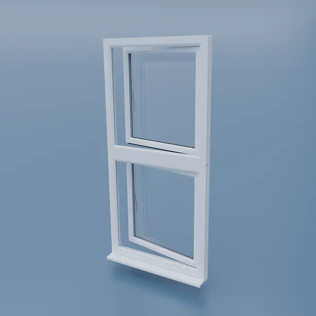 uPVC Tilt and Turn Window - Right Open Over Right Open - Double Glazing