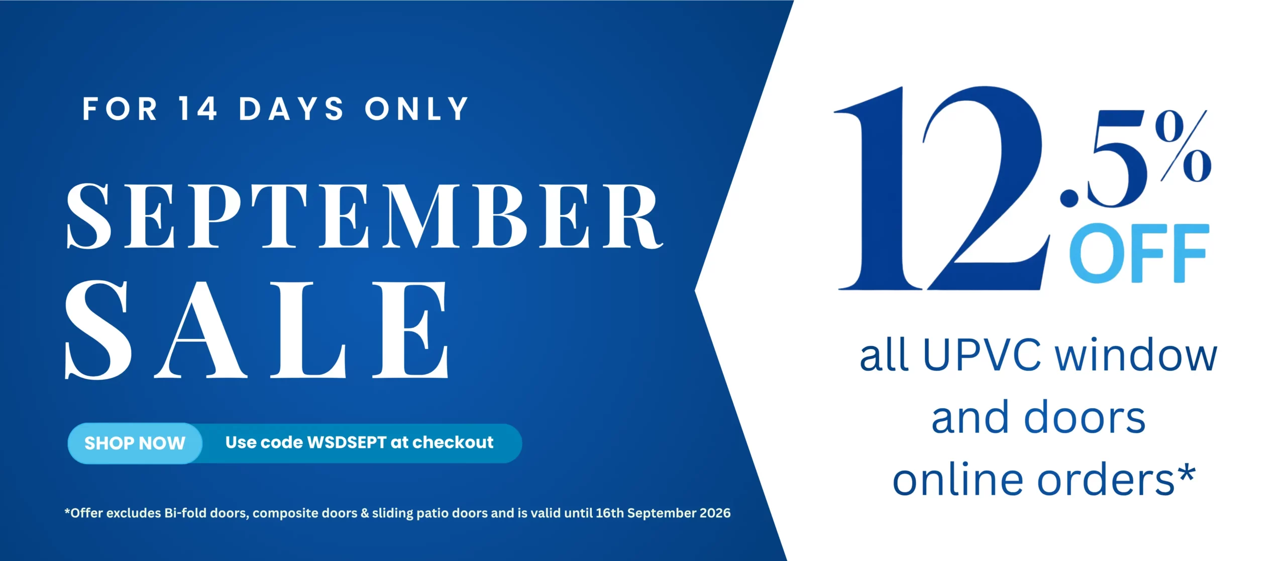 window supply direct WSDSEPT26-SALE-desktop-banner