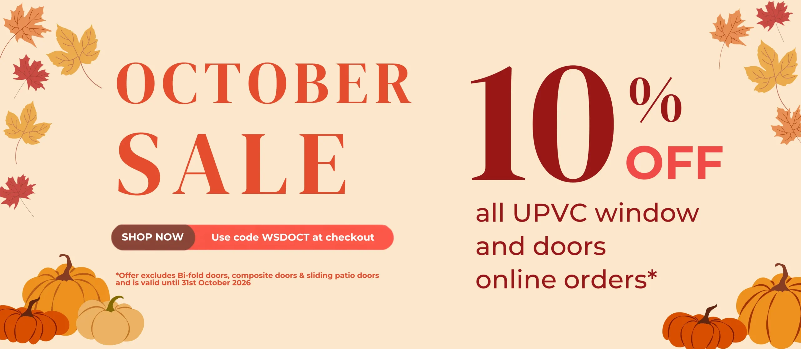 Window Supply Direct Oct Pumpkins Sale